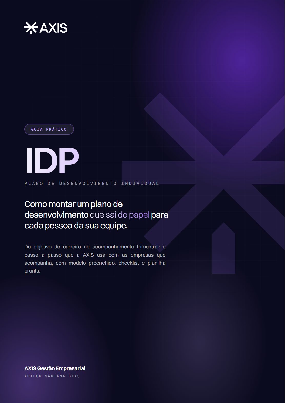 Capa do Guia do IDP da AXIS